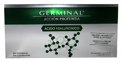 GERMINAL ACCION PROFUNDA ACIDO HIALURONICO (1 ML 30 AMPOLLAS)