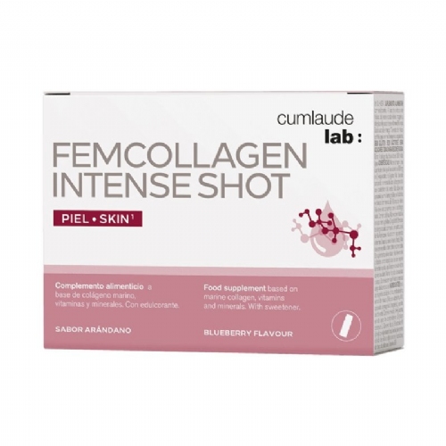 Cumlaude lab: femcollagen intense shot  7 viales 25 ml sabor arandano