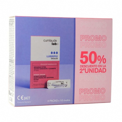 Cumlaude lab: lubripiu ovulos 2ºud 50 %