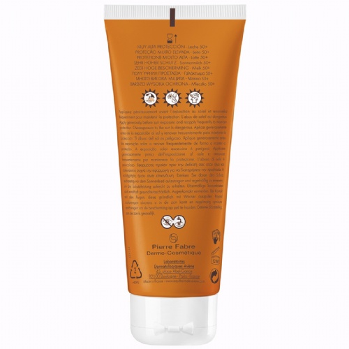 Avene spf 50+ leche muy alta proteccion  1 envase 250 ml