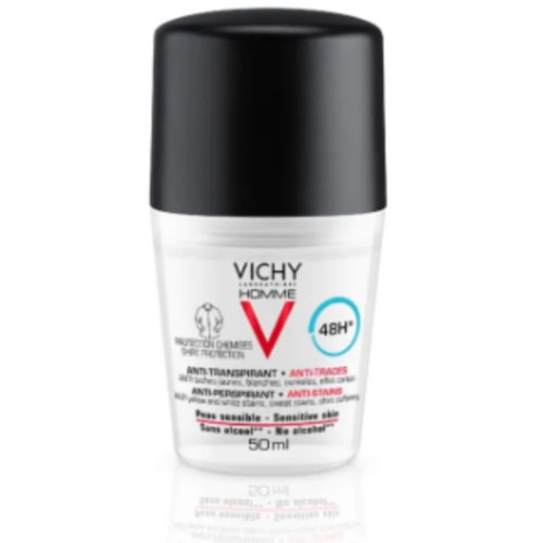 Vichy homme antitranspirante antimanchas hombre  1 roll on 50 ml