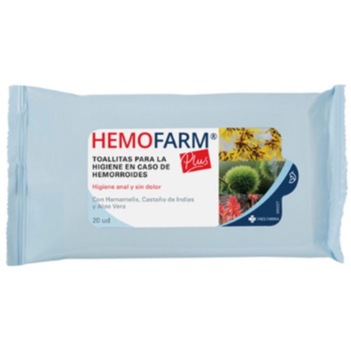 HEMOFARM PLUS TOALLITAS (SOBRE 20 TOALLITAS)