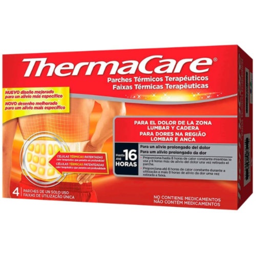 Thermacare parche termico zona lumbar cadera  4 parches