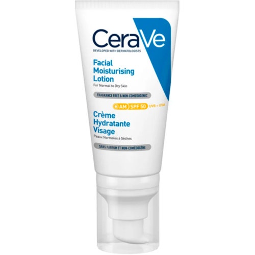 Cerave locion hidratante de rostro spf 50  1 tubo 52 ml