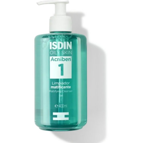 Isdin oily skin acniben limpiador matificante gel  1 frasco 400 ml