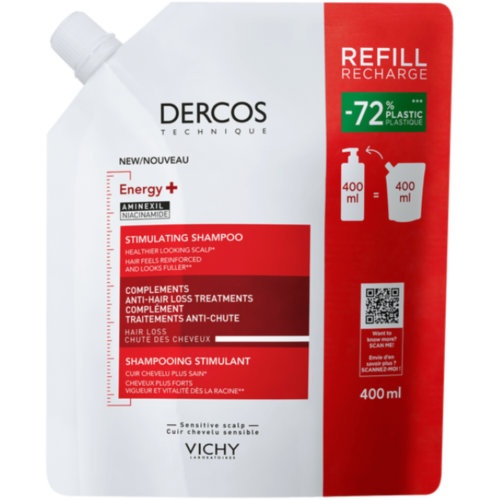 Dercos champu estimulante  1 envase 500 ml ecopack
