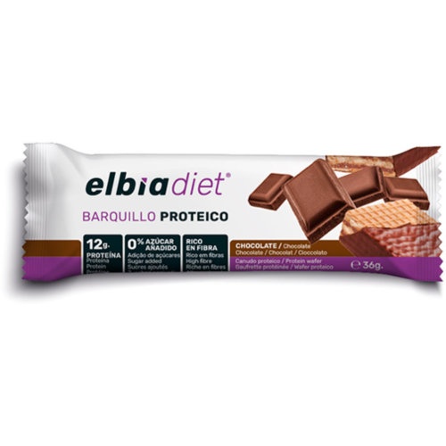 Elbia diet barquillo  1 envase 36 g sabor chocolate