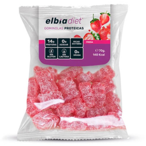 Elbia snak gominolas  1 envase 70 g sabor fresa