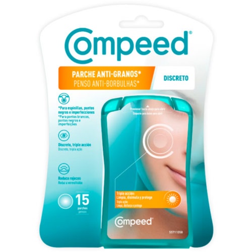 Compeed parche anti-granos discreto triple accion  15 unidades