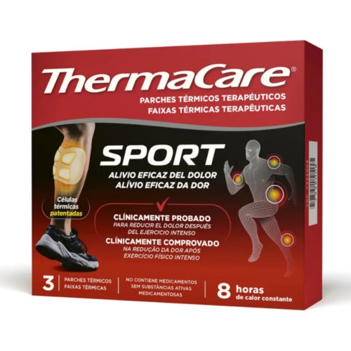 Thermacare parche termico terapeuticos sport  3 parches