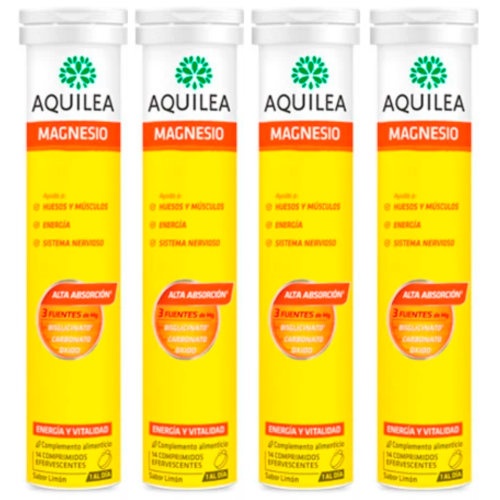Aquilea magnesio  375 mg 56 comprimidos efervescentes sabor limon formato xl