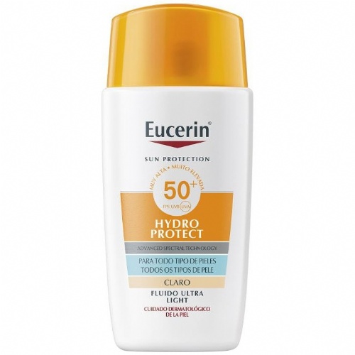Eucerin sun hydroprotect fluido ultra light spf 50+  1 tubo 50 ml tono claro