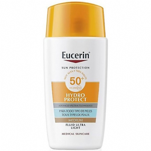Eucerin sun hydroprotect fluido ultra light spf 50+  1 tubo 50 ml tono medio