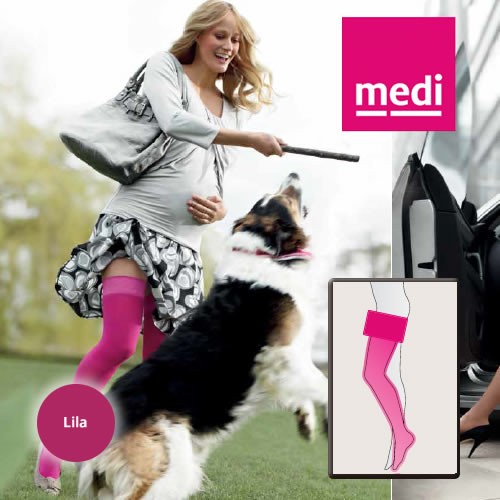Mediven Elegance A-G Media Hasta Muslo ccl 2 t 3 extra petite lila