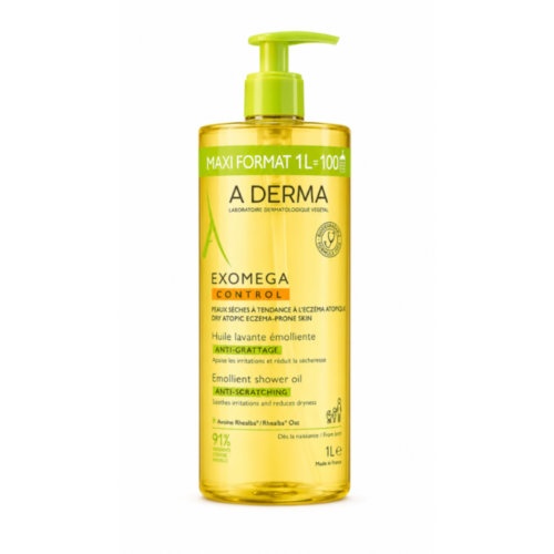 A-derma exomega control aceite limpiador emoliente 1 envase 1 l