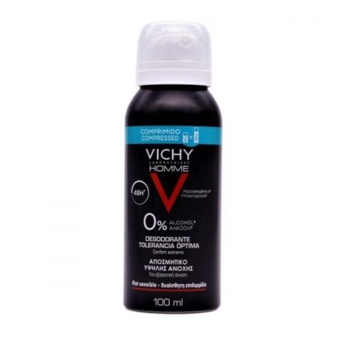 Vichy homme desodorante tolerancia optima 48 h comprimido  1 envase 100 ml aerosol