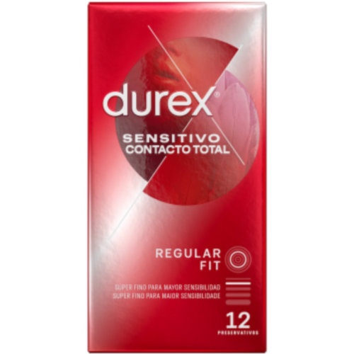 DUREX SENSITIVO CONTACTO TOTAL - PRESERVATIVOS (12 U)