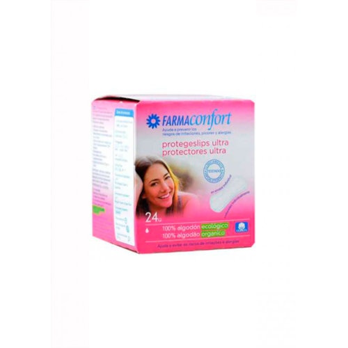 Protegeslip 100%algodon farmaconfort ultrafino 24 unidades - farmaconfort