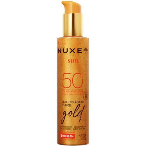 Nuxe sun aceite bronceador gold rostro y cuerpo spf 50 150 ml