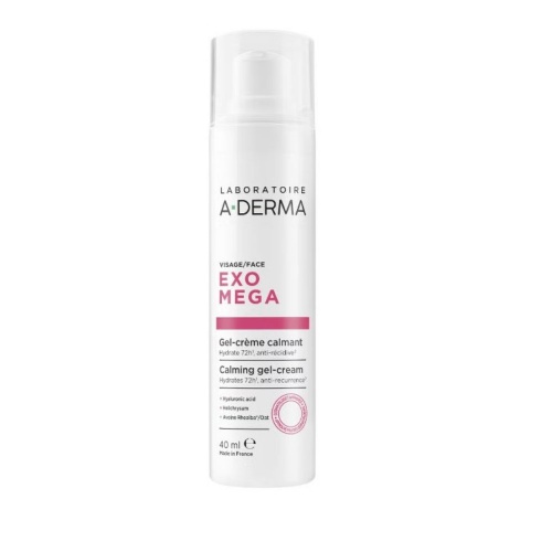 A-derma exomega gel-crema facial calmante  1 envase 40 ml