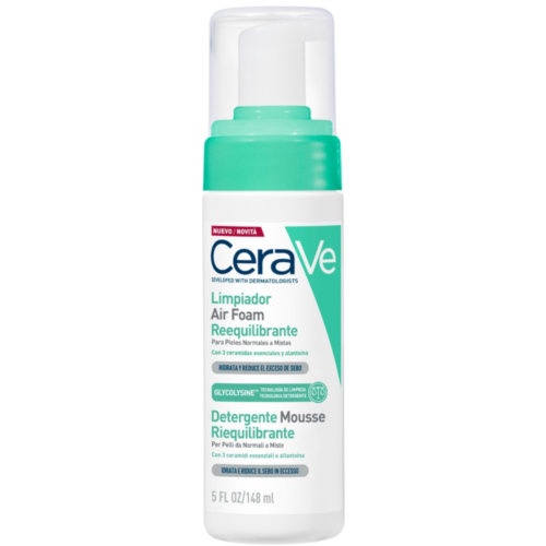 Cerave limpiador air foam reequilibrante 148 ml