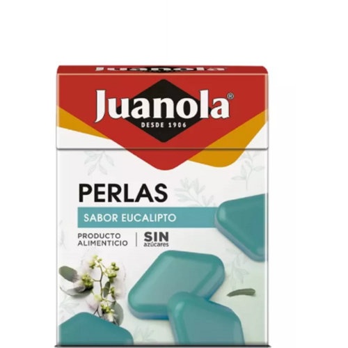 Juanola perlas  1 envase 25 g sabor mentol eucalipto