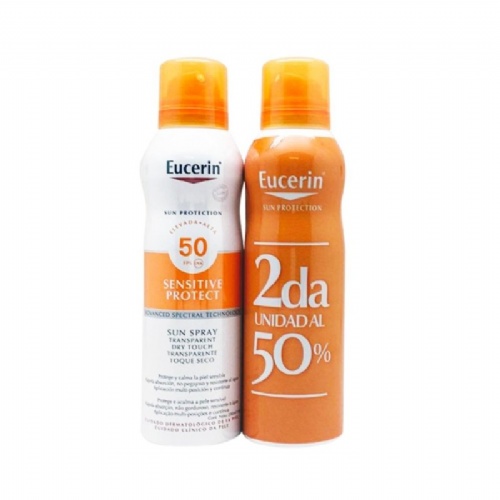 Eucerin sun spf 50 + oil control spray duplo 2 x 200 ml