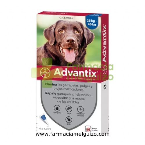 ADVANTIX SOLUCION SPOT-ON PARA PERROS DE MAS DE 25 HASTA 40 kg