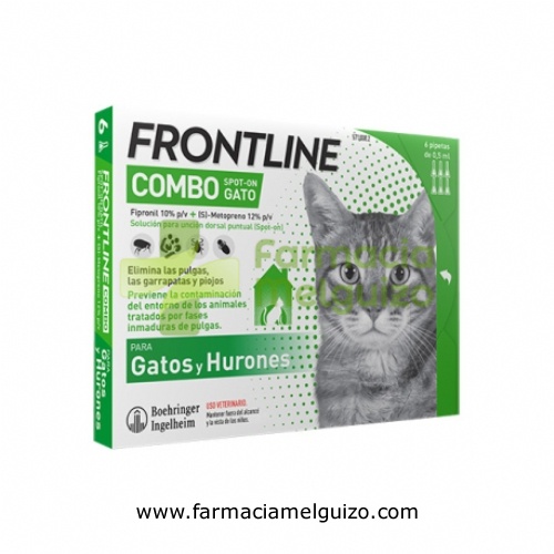 FRONTLINE COMBO 50,00 mg / 60,00 mg SOLUCION SPOT-ON PARA GATOS