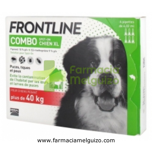 FRONTLINE COMBO 402,00 mg / 361,80 mg SOLUCION SPOT-ON PARA PERROS > 40 kg