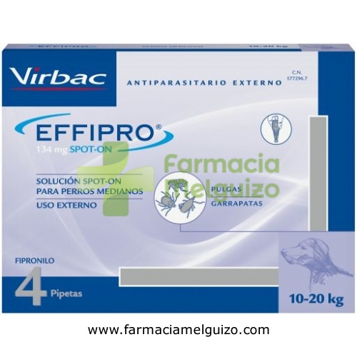EFFIPRO 134 mg SOLUCION SPOT-ON PARA PERROS MEDIANOS