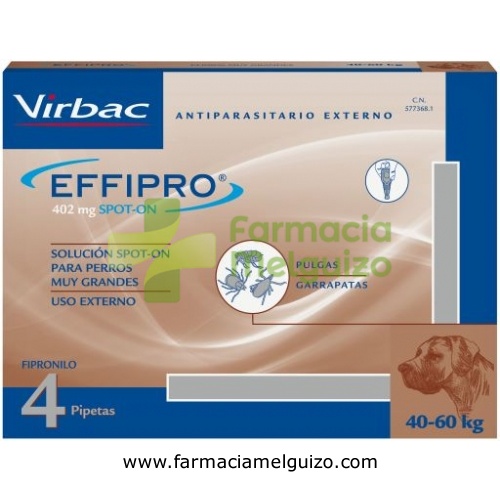 EFFIPRO 402 mg SOLUCION SPOT-ON PARA PERROS MUY GRANDES