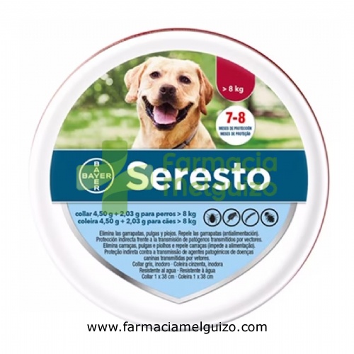 SERESTO 4,50 g + 2,03 g COLLAR PARA PERROS > 8 kg