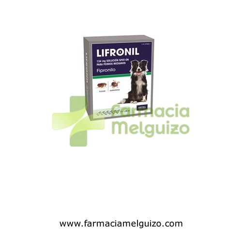 LIFRONIL 134 mg SOLUCION SPOT-ON PARA PERROS MEDIANOS