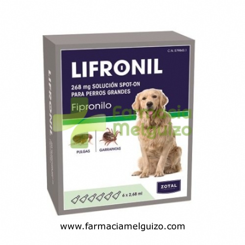 LIFRONIL 268 mg SOLUCION SPOT-ON PARA PERROS GRANDES