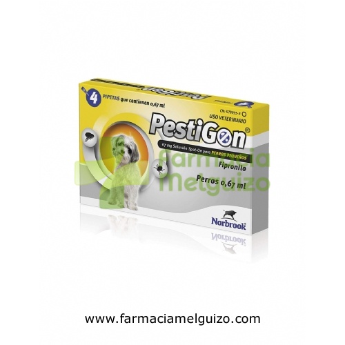 PESTIGON 67 mg SOLUCION SPOT-ON PARA PERROS PEQUEÑOS