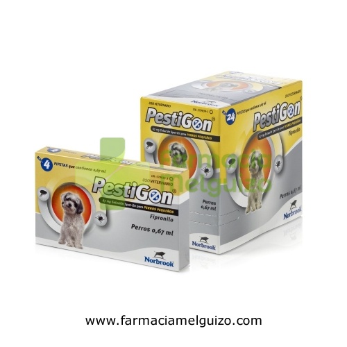 PESTIGON 67 mg SOLUCION SPOT-ON PARA PERROS PEQUEÑOS