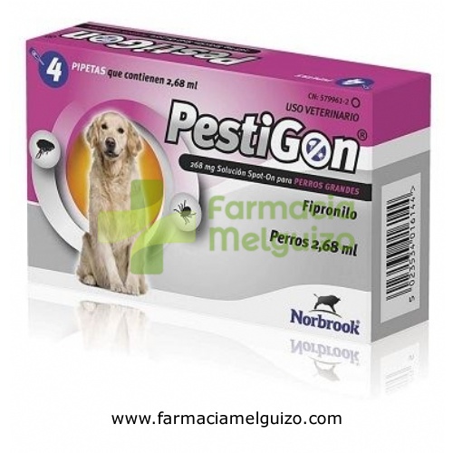 PESTIGON 268 mg SOLUCION SPOT-ON PARA PERROS GRANDES