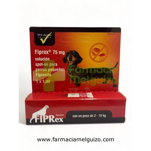 FIPREX 75 MG SOLUCION SPOT-ON PARA PERROS PEQUEÑOS