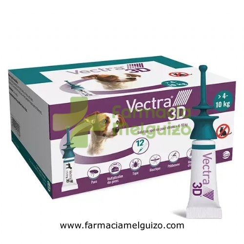 VECTRA 3D SOLUCION SPOT-ON PARA PERROS DE 4 A 10 kg
