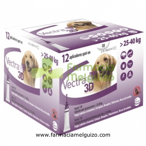 VECTRA 3D SOLUCION SPOT-ON PARA PERROS DE 25 A 40 kg