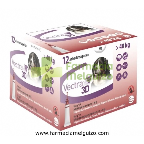 VECTRA 3D SOLUCION SPOT-ON PARA PERROS DE MAS DE 40 kg
