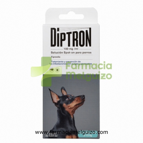 DIPTRON 67 mg SOLUCION SPOT-ON PARA PERROS PEQUEÑOS