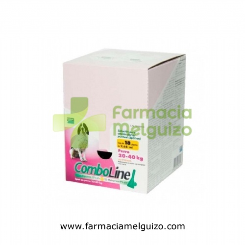 COMBOLINE 268,00 mg / 241,20 mg SOLUCION SPOT-ON PARA PERROS 20-40 kg