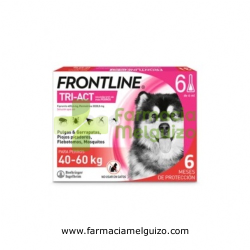 FRONTLINE TRI-ACT 405,6 mg / 3028,8 mg SOLUCION SPOT-ON PARA PERROS 40-60 kg