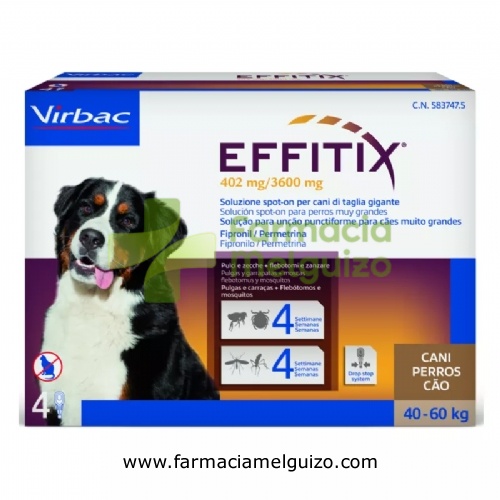 EFFITIX 402mg/3600mg SOLUCION SPOT-ON PARA PERROS MUY GRANDES
