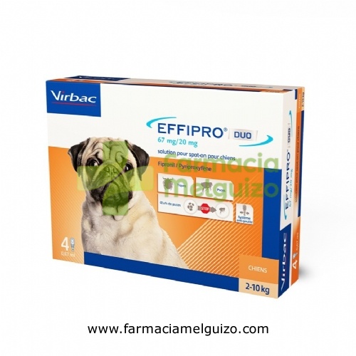 EFFIPRO DUO 67 mg/20 mg SOLUCION SPOT-ON PARA PERROS PEQUEÑOS