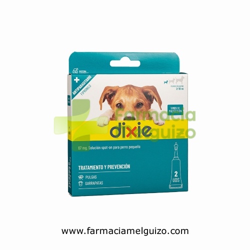 DIXIE 67 mg SOLUCION SPOT ON PARA PERROS PEQUEÑOS