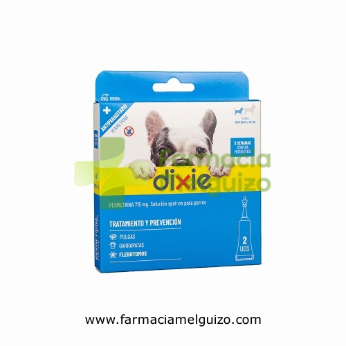 DIXIE PERMETRINA 715 mg SOLUCION SPOT-ON PARA PERROS
