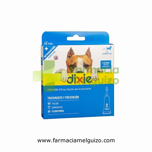 DIXIE PERMETRINA 1430 mg SOLUCION SPOT-ON PARA PERROS